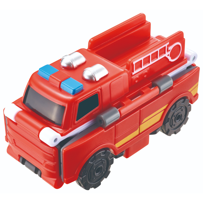 Transracers 2 In 1 Flip Vehicle Fire Engine Car To Transport Vehicle
