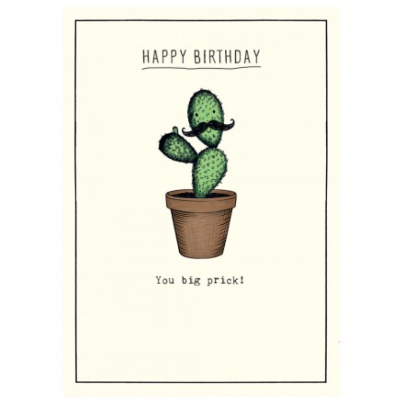 بطاقة تهنئة عيد ميلاد Cactus Big Prick