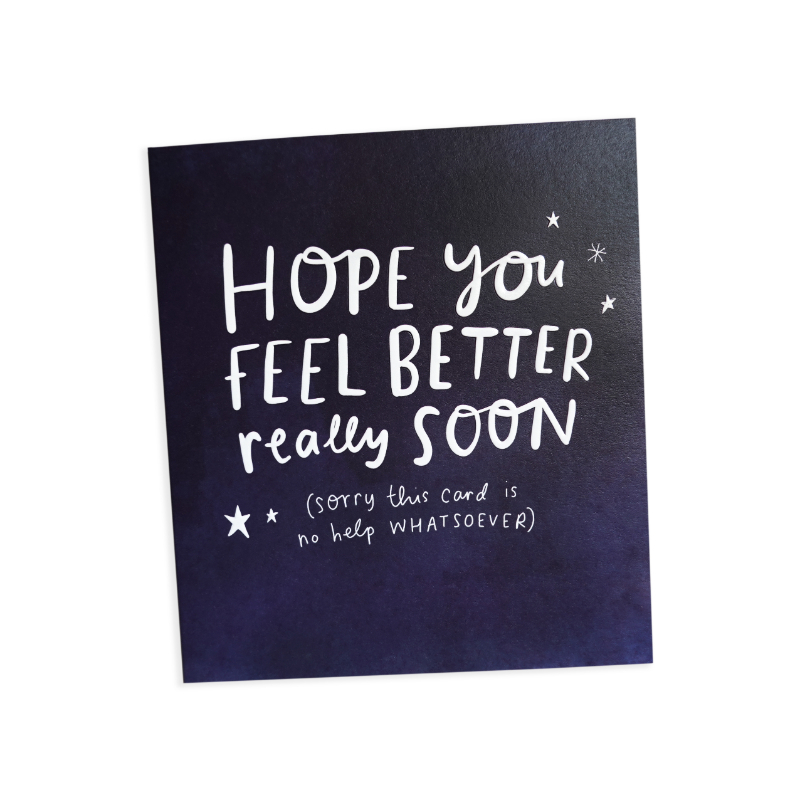 Hope You Feel Better Really Soon Stars بطاقة تهنئة