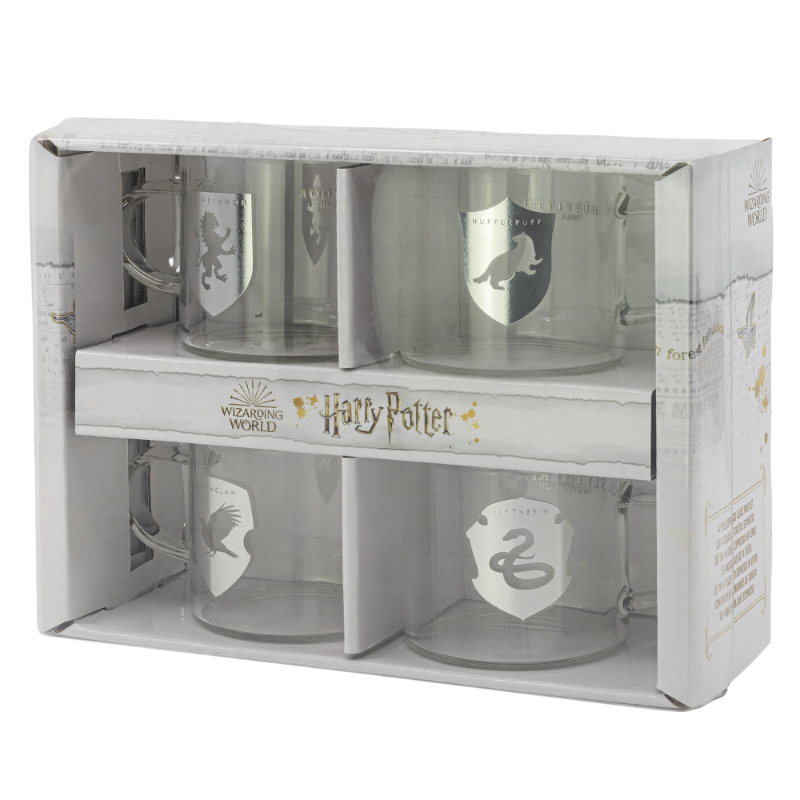 Stor Young Adult 4 Pcs Expresso Glass Mug 100Ml Set Harry Potter