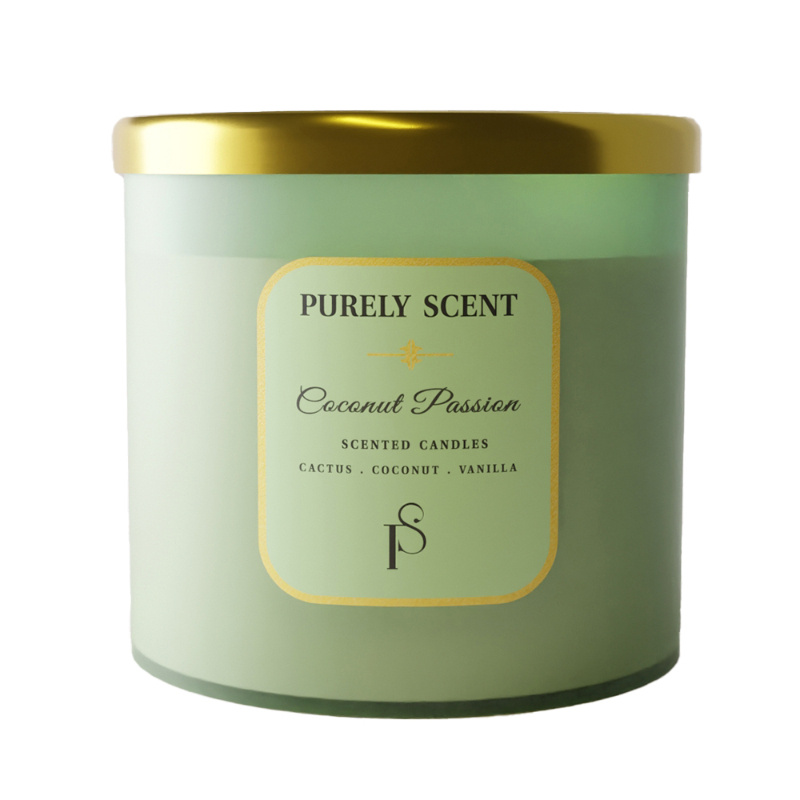 Purely Scent Coconut Passion %100 Soy Wax Candle