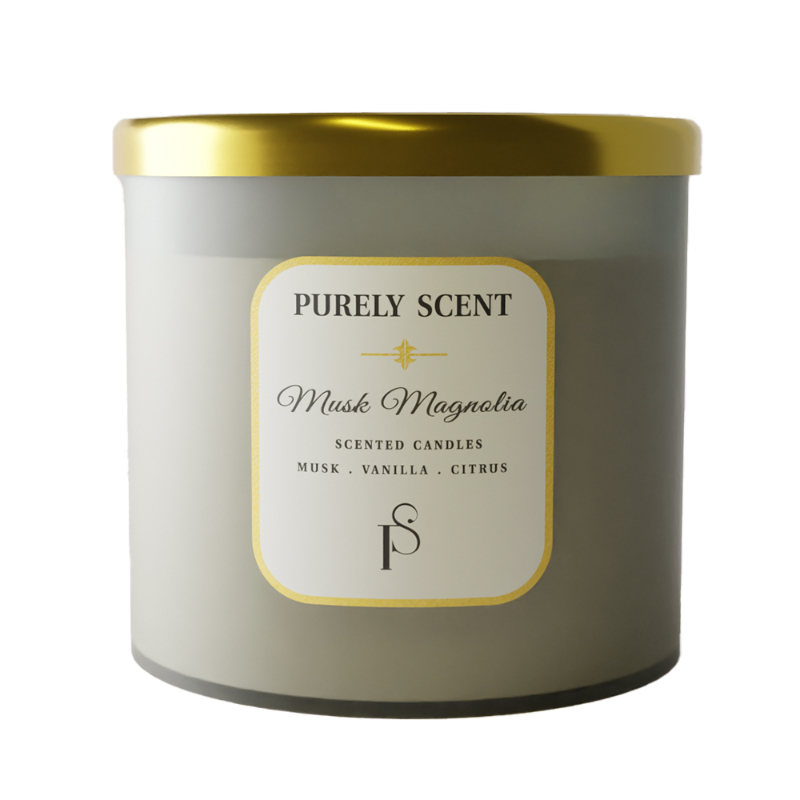 Purely Scent Musk Magnolia %100 Soy Waxcandle