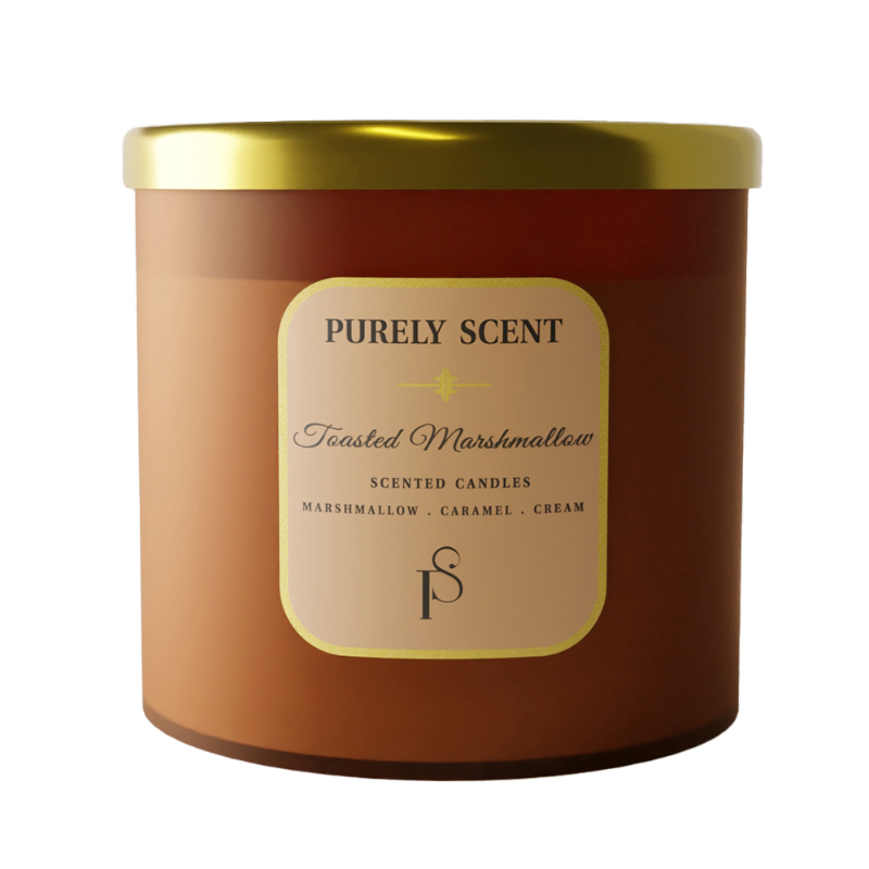 Purely Scent Toasted Marshmallow %100 Soy Wax Candle