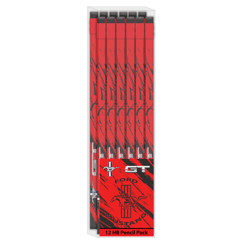 Mustang Hp Pencils With Erasers - Pack Of 12 Pcs