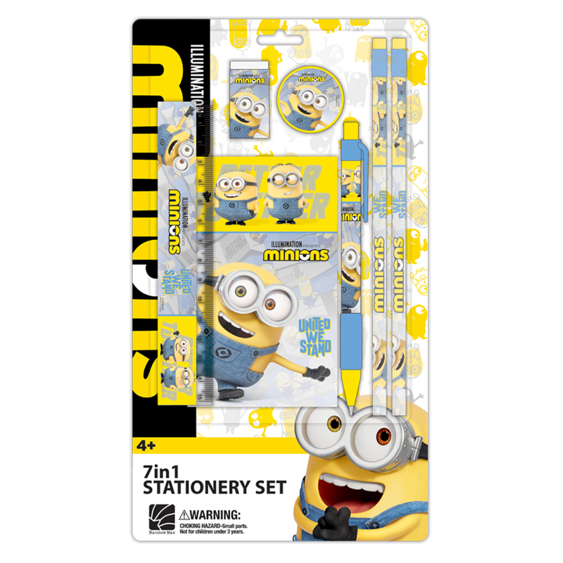 Minions 7-In-1 Stationery Set For Kid