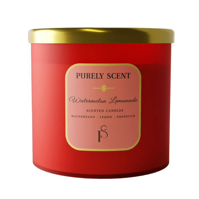 Purely Scent Watermelon Lemonade %100 Soy Wax Candle
