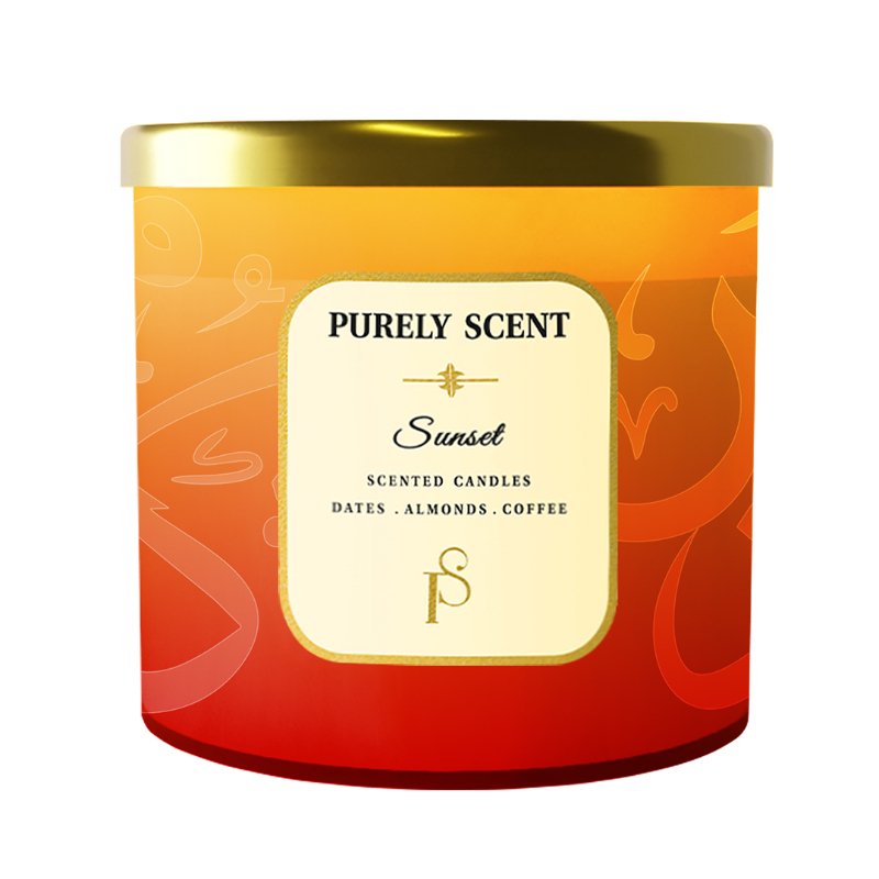 Purely Scent Sunset %100 Soy Wax Candle