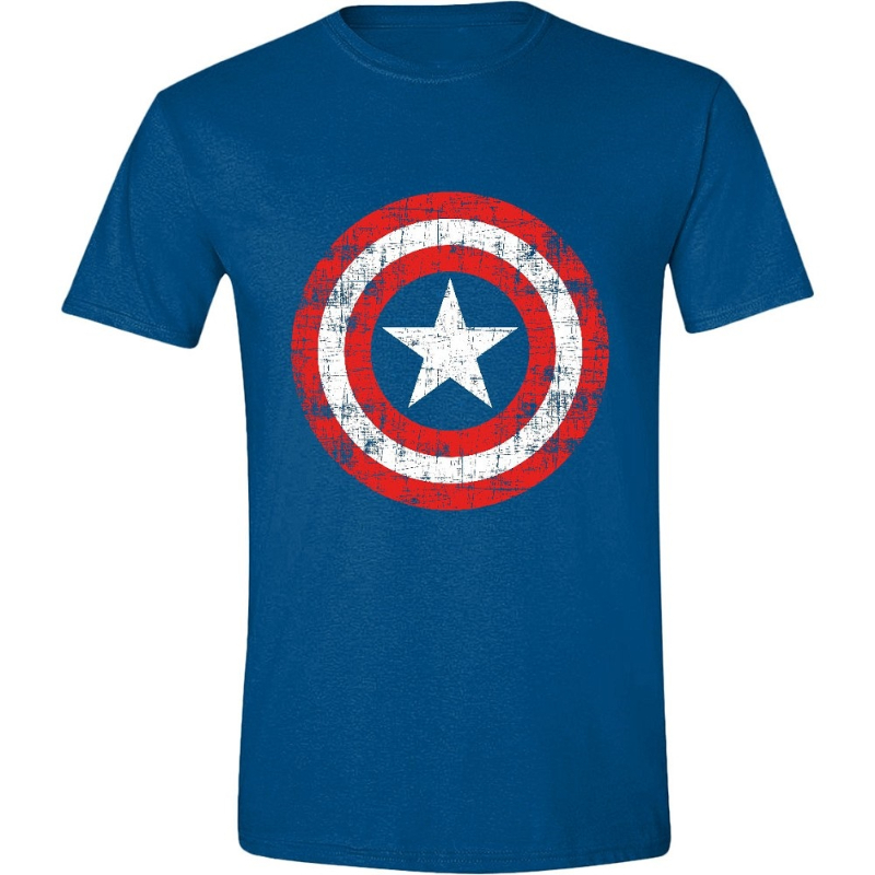 Pc Merch Captain America Cracked Shieldt-Shirt Xl