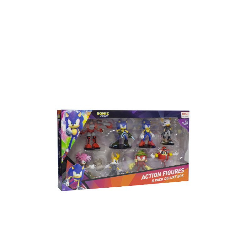 Sonic Articulated Action Figures Figure8 Pack Deluxe Box (S1)
