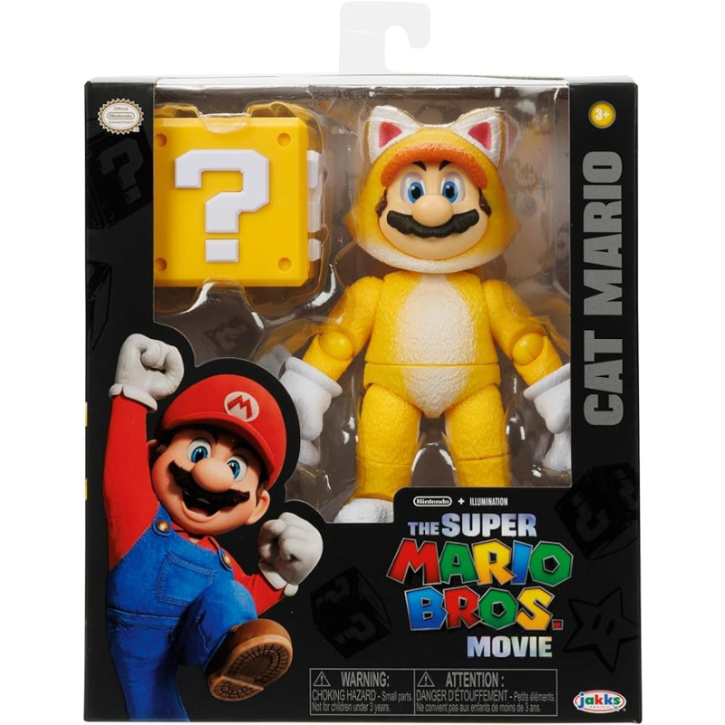 Jakks Super Mario 5-Inch Deluxe Articulated Action Figure With Accessory