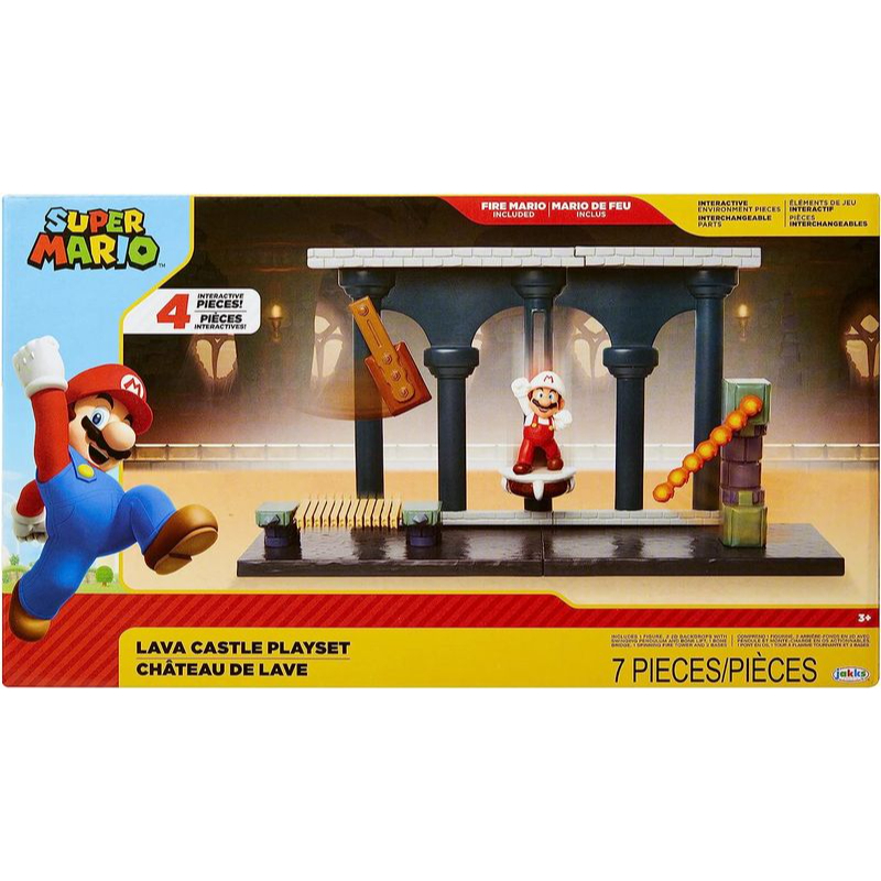 Jakks Super Mario Lava Castle Playset 6Cm