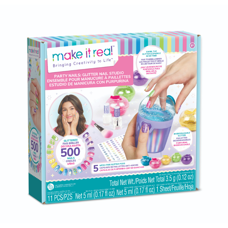 Make It Real Party Nails Glitter Designset