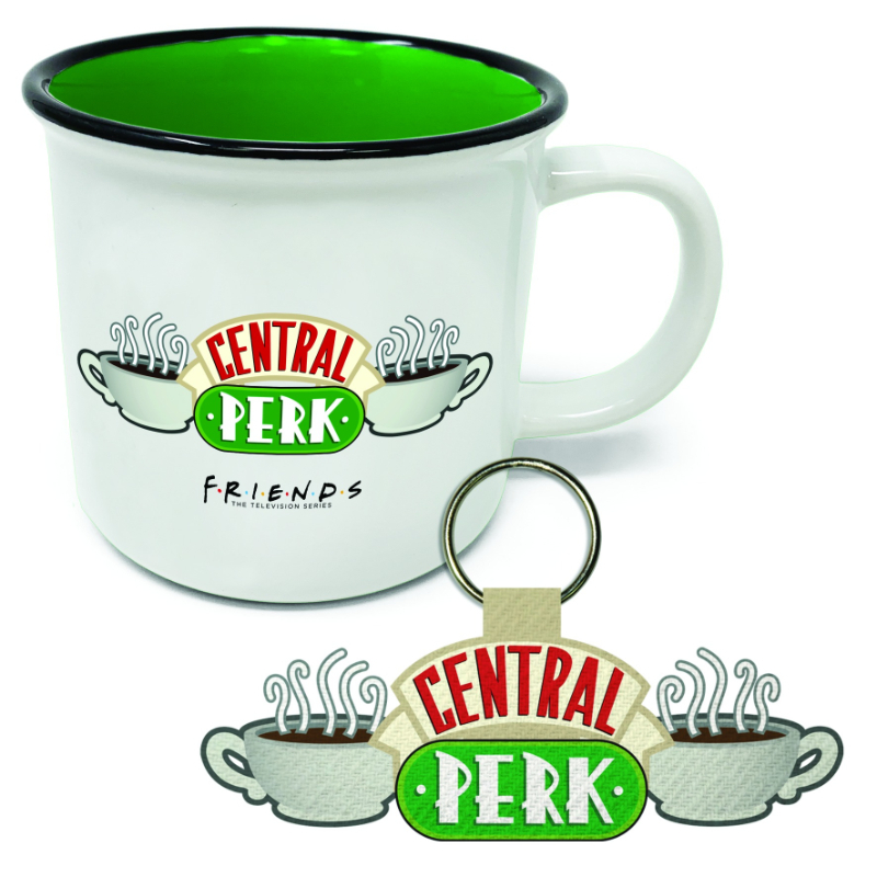Pyramid Friends Central Perk(Campire Mug and Keychain Set)