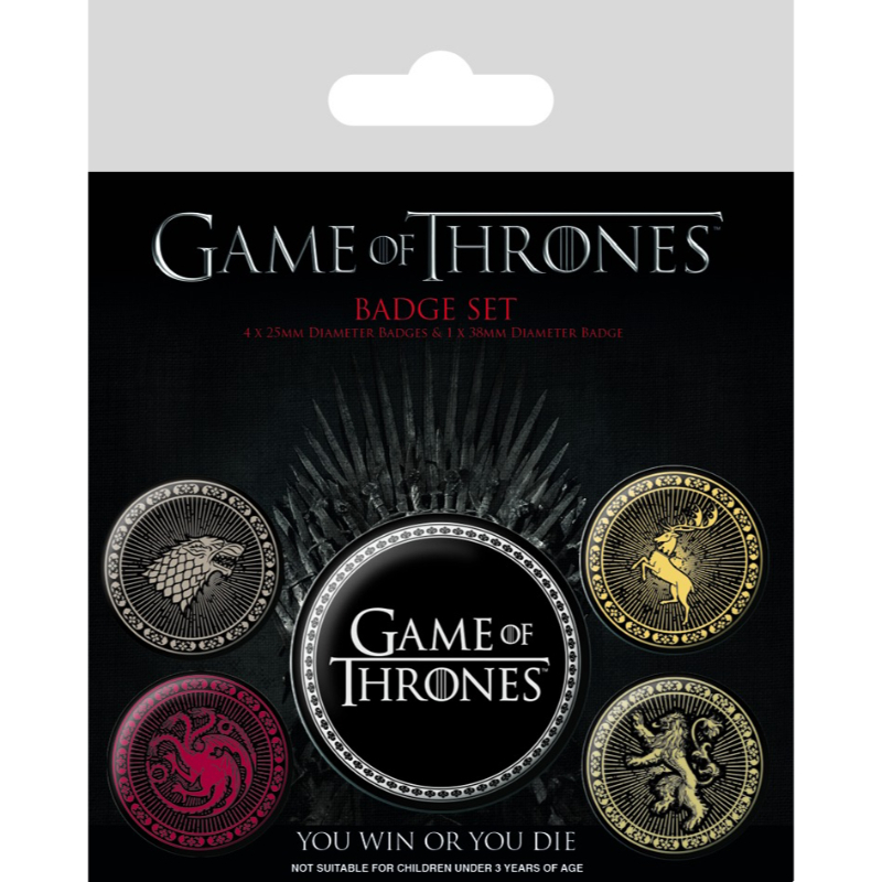 Pyramid Game Of Thrones The Four Great Houses (Badge Pack)