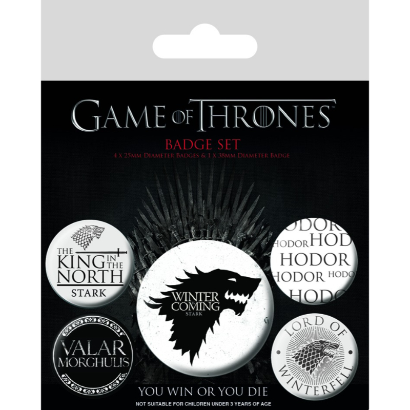 Pyramid Game Of Thrones Winter Is Coming (Badge Pack)