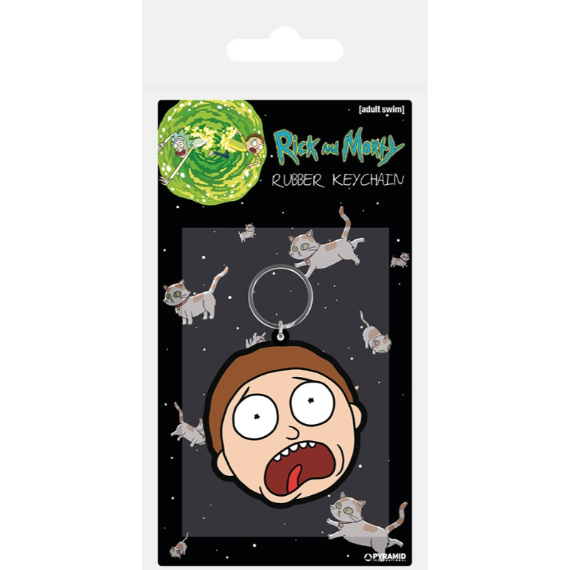 Pyramid Rick And Morty Morty Terrified Face (Rubber Keychain)