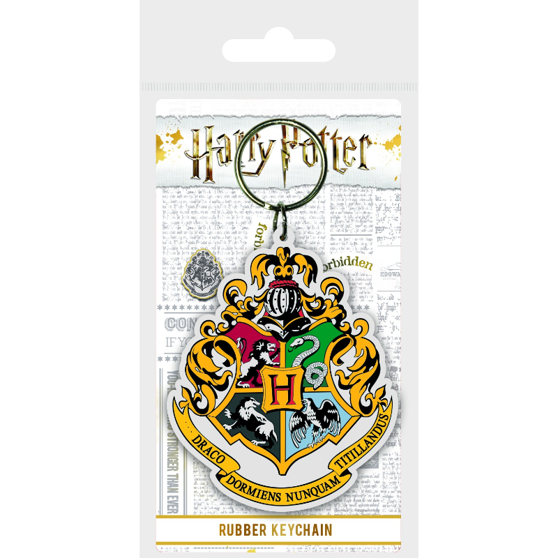 Pyramid Harry Potter Hogwarts Crest (Rubber Keychain)