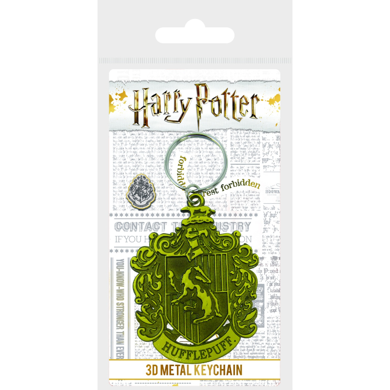 Pyramid Harry Potter Hufflepuff Crest (Metal Keychain)