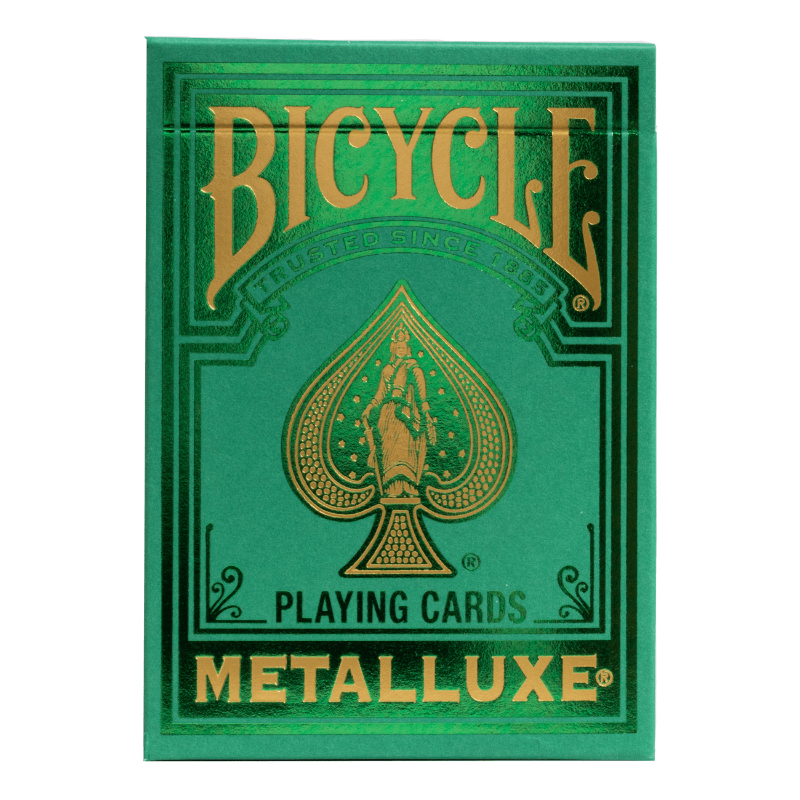 Bicycle Metalalluxe Green Playing Cards