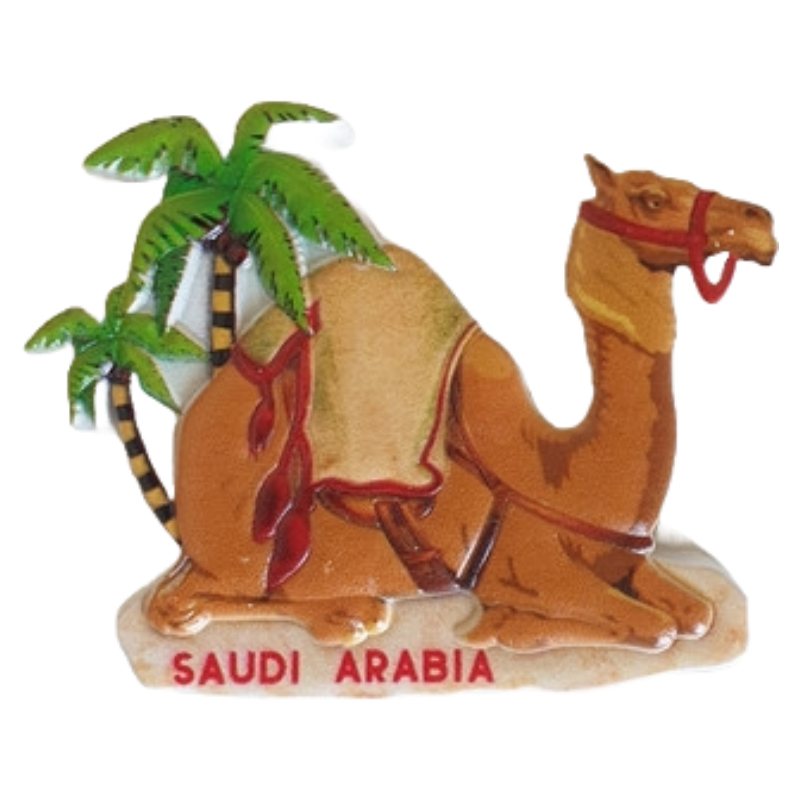 IRTH Ceramic Fridge Magnet Camel & Palm Tree