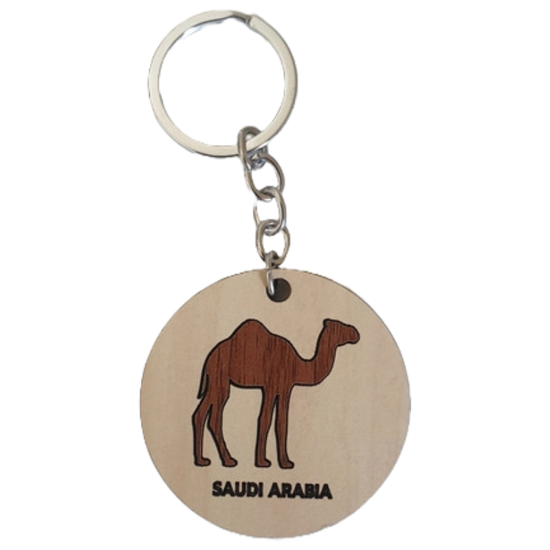 IRTH Round Keychain Camel