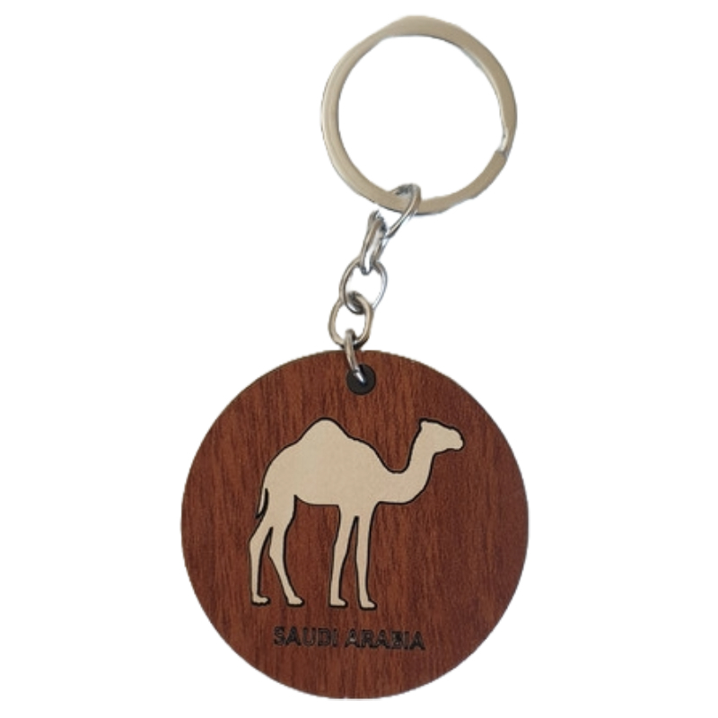 IRTH Round Camel Keychain