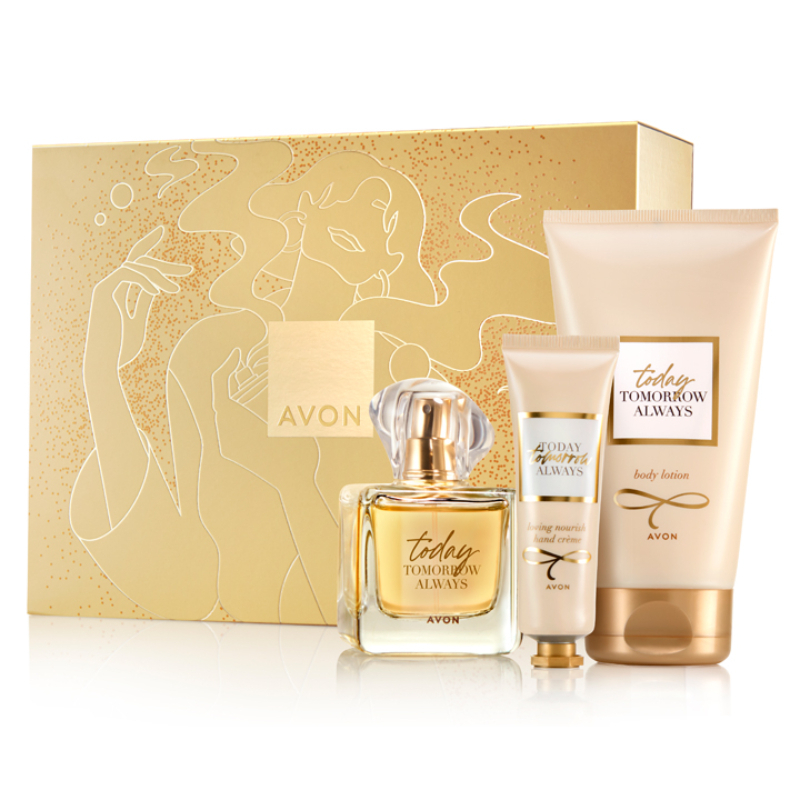 Avon Tta Today For Her: 3 Pce Giftset (Edp 50Ml Body Lotion 150Ml And Hand Cream 30Ml)