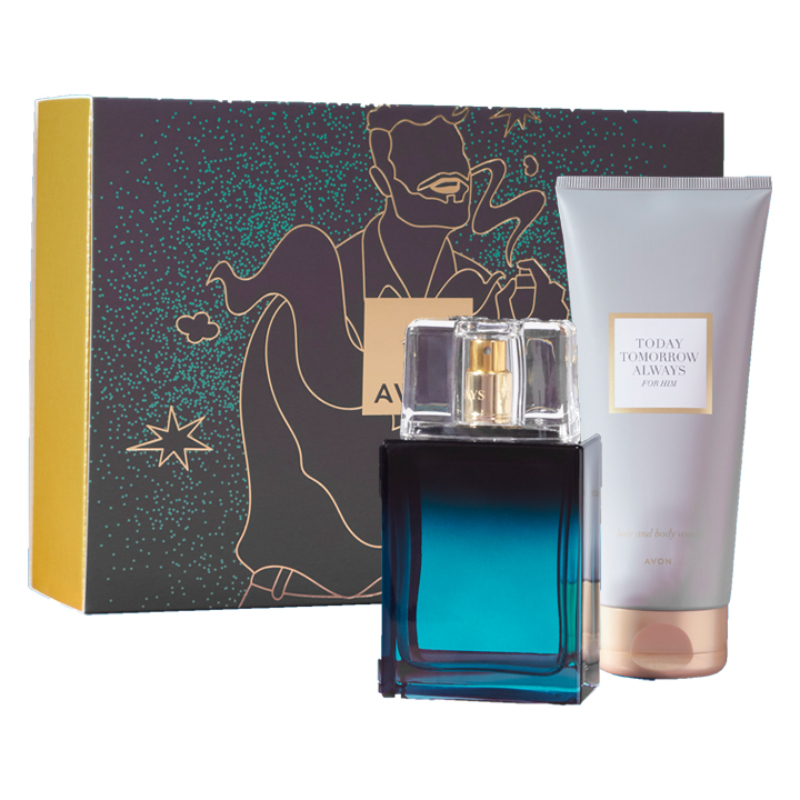 Avon Tta Today For Him: 2 Pce Giftset (Edt 75Ml And Hbw 200Ml)
