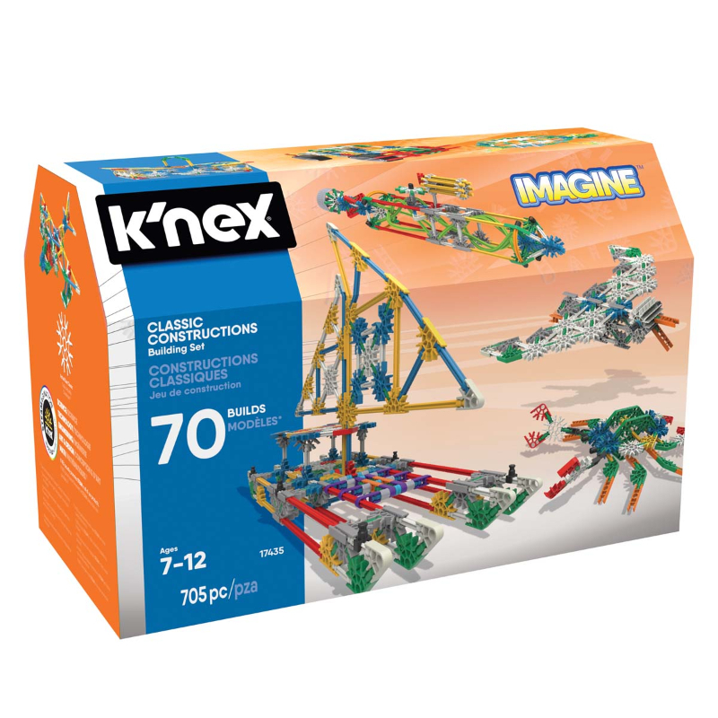 K’Nex Imagine Classic Constructions 70 Model Building Set (705 Pieces)