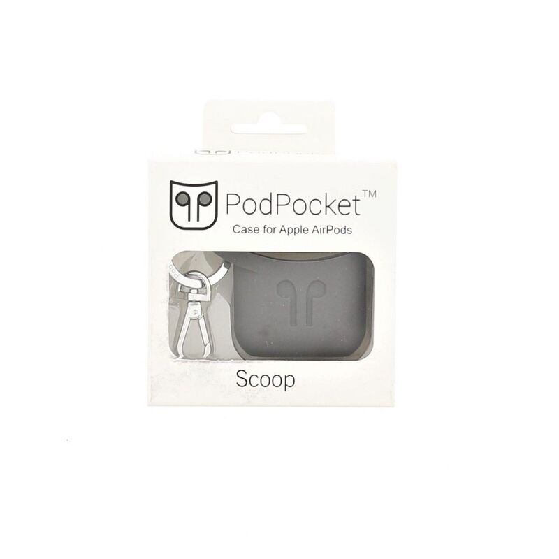 Podpocket Silicone Case for Apple AirPods Cocoa Gray