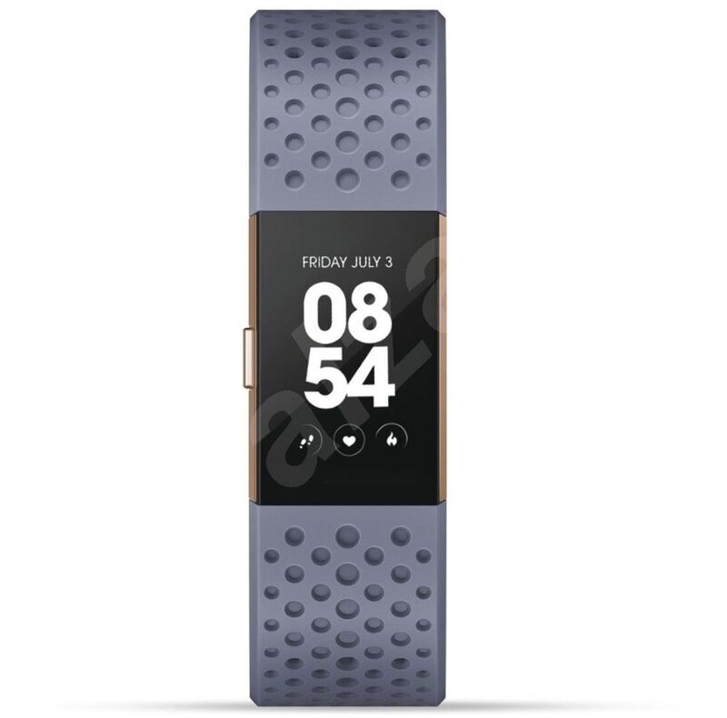 Fitbit Charge 2 Blue/Grey Sport Band Rose Gold Small Smart Watch