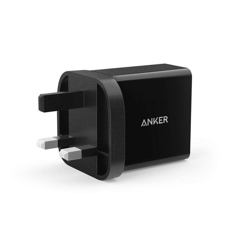 Anker 24W 2Port USB Charger Uk Black