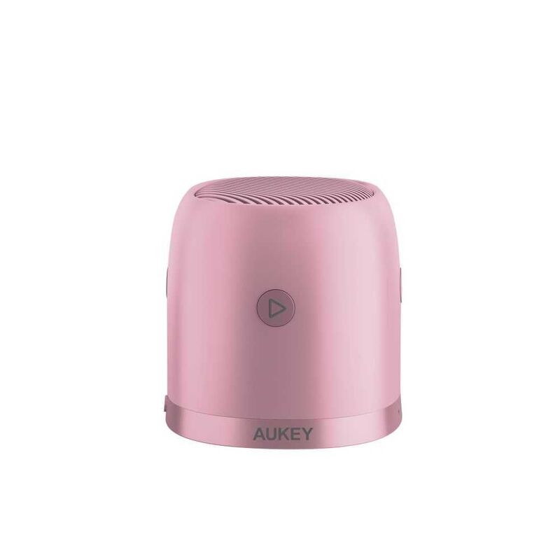 Aukey Mini Wireless Speaker with Radio and Micro Sd Reader Pink