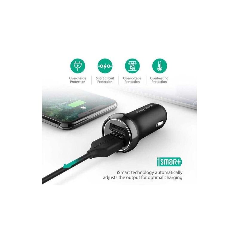Ravpower Rp Pc085 12W Ismart Car Charger