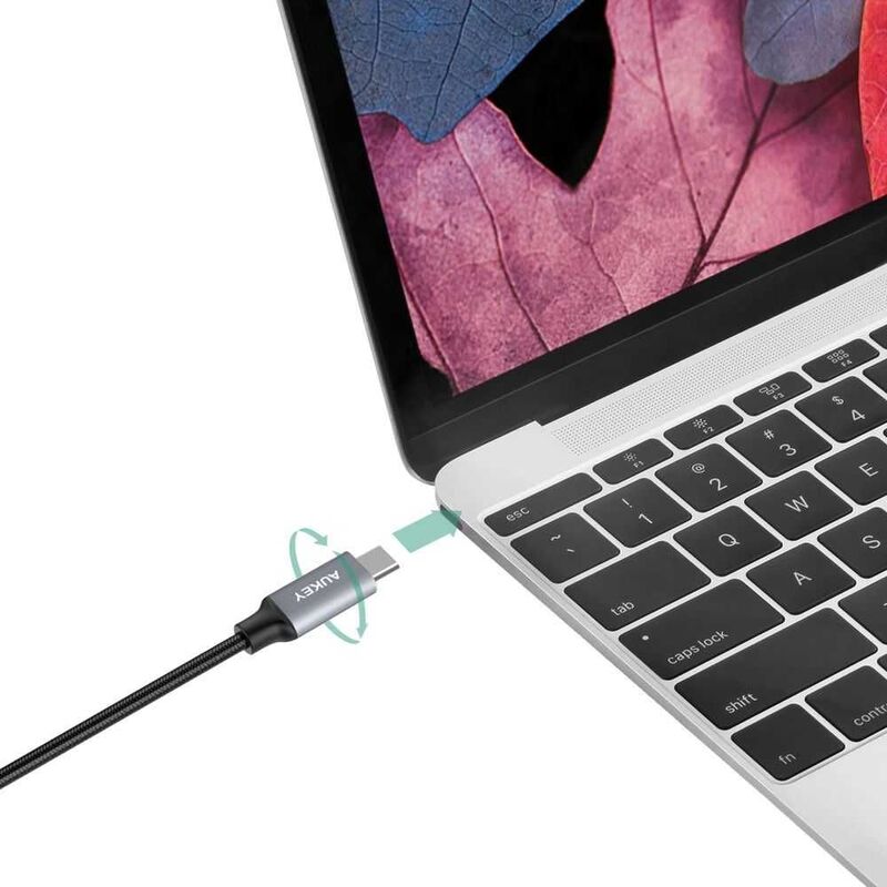 Aukey USB Type C Braided Cable 2M Gray