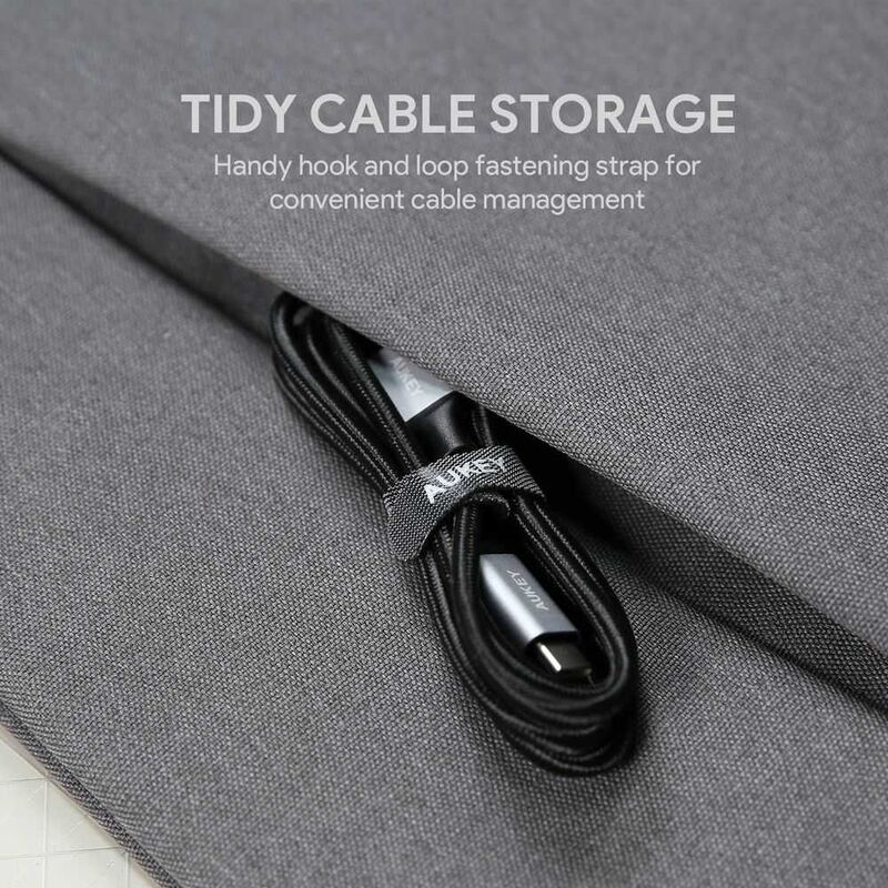 Aukey USB Type C Braided Cable 2M Gray