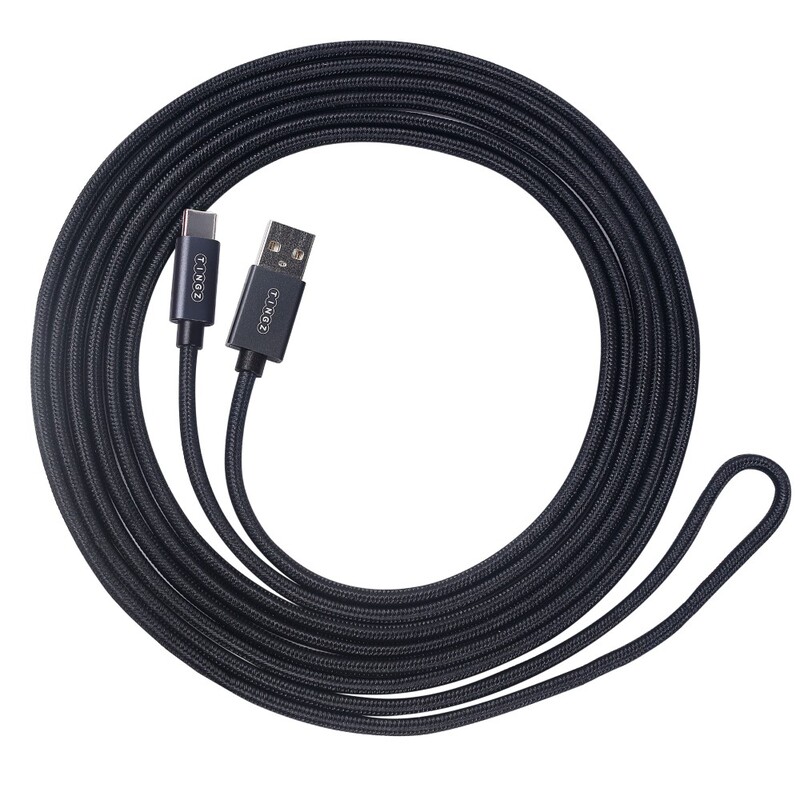 Tingz Type C to USB A 3 M Kevlar Cable 3 Amp Fast Charge