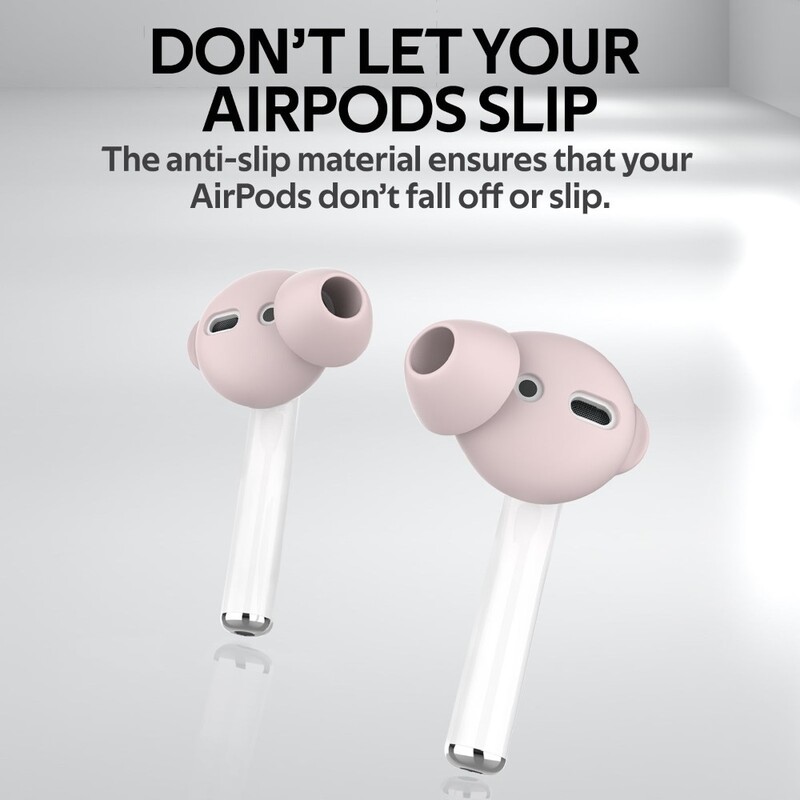 Promate Anti Slip Sporty Earbuds for AirPods Pink