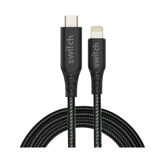 Switch Rugged Type C To Mfi Lightning Cable 1 2M Black