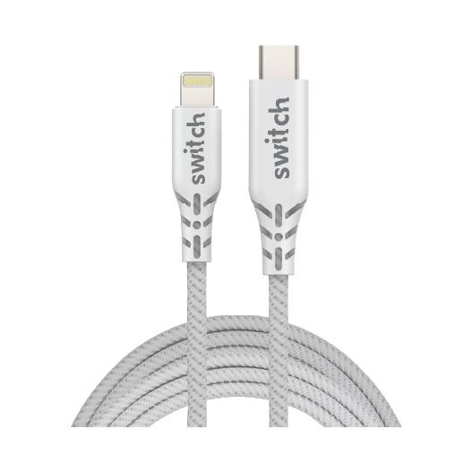 Switch Rugged Type C to MFI Lightning Cable 1 2M White