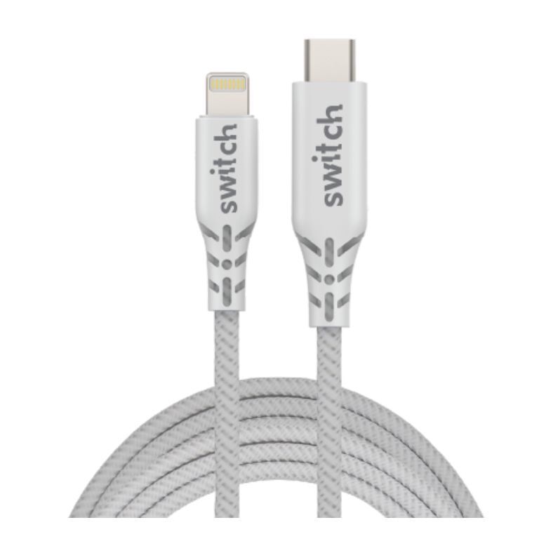 Switch Rugged Type C To Mfi Lightning Cable 2M White