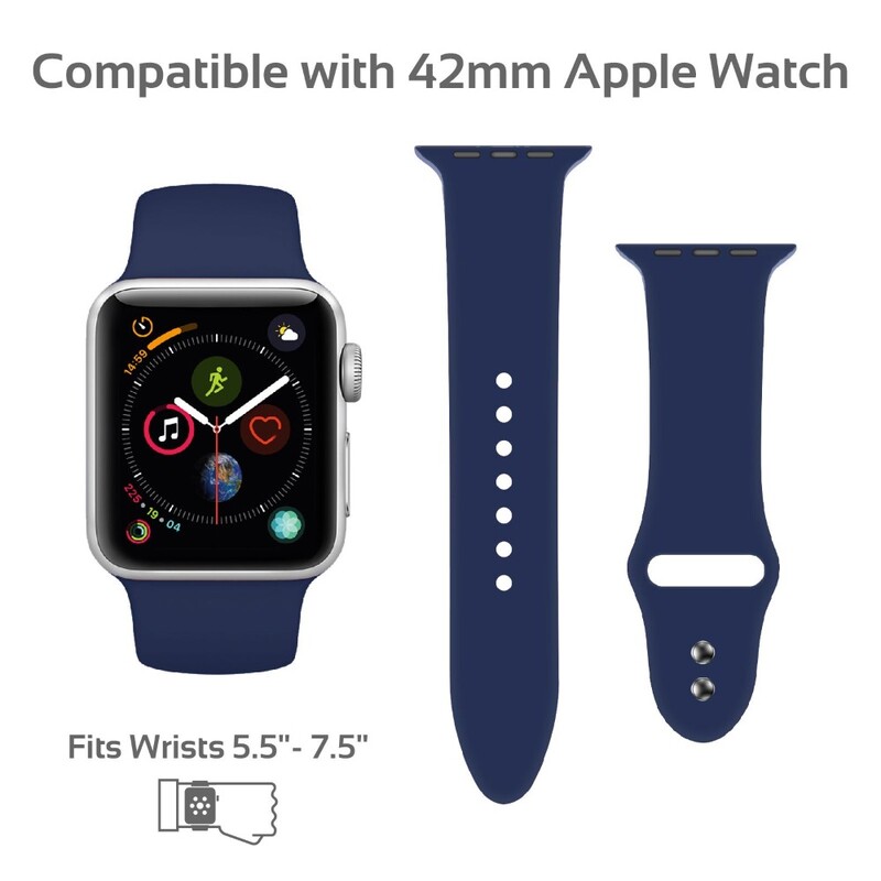 Promate Strap for 38mm Apple Watch Small Medium Blue