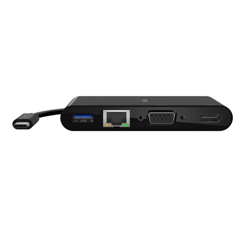 Belkin USB C to HDMI Vga USB A Gigabit Ethernet 100W Pd Black