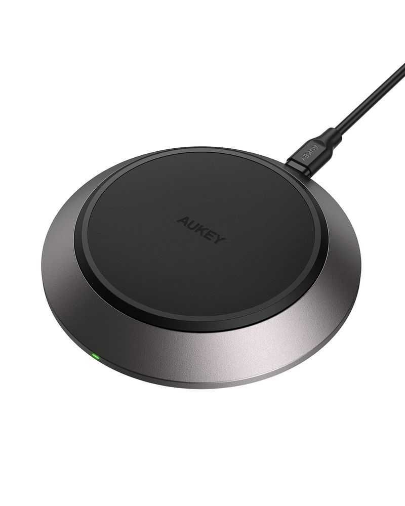 Aukey Graphite Pro 15W Wireless Fast Charger Black