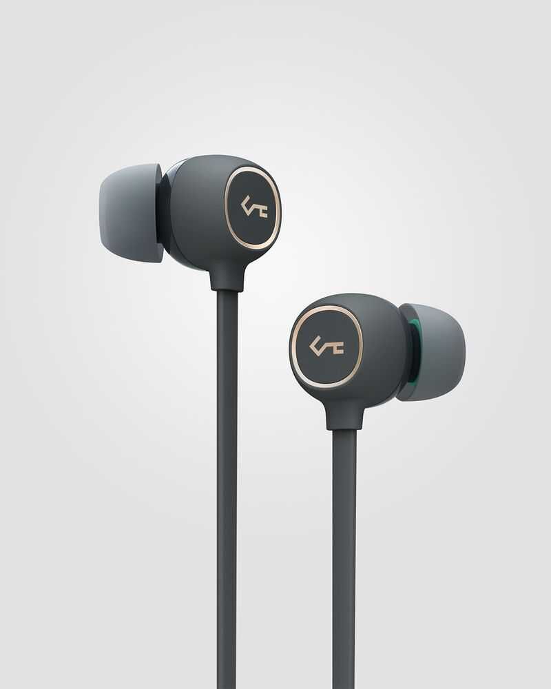 Aukey Neckband Wireless Earbuds with Active Noise Cancelation Dark Grey