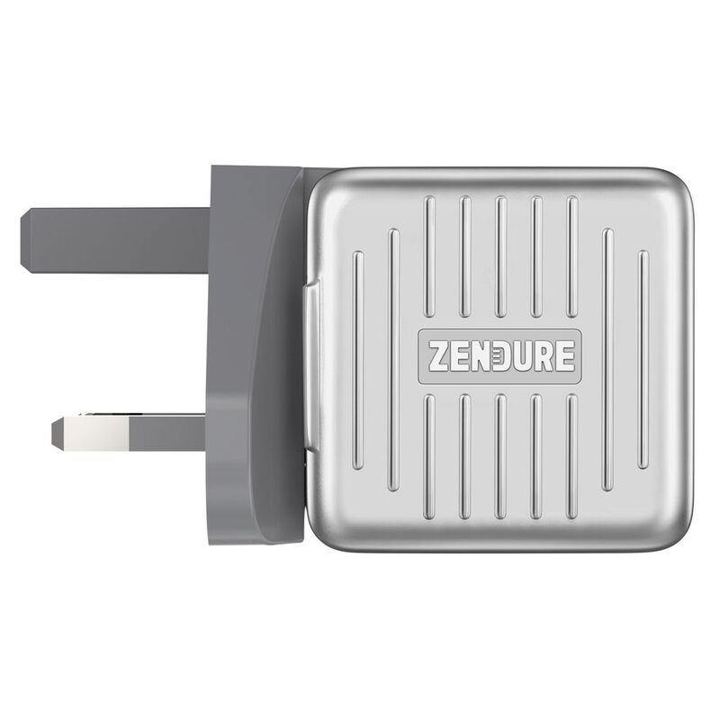 Zendure Superport 20W Wall Charger Withus+Uk Plug Silver
