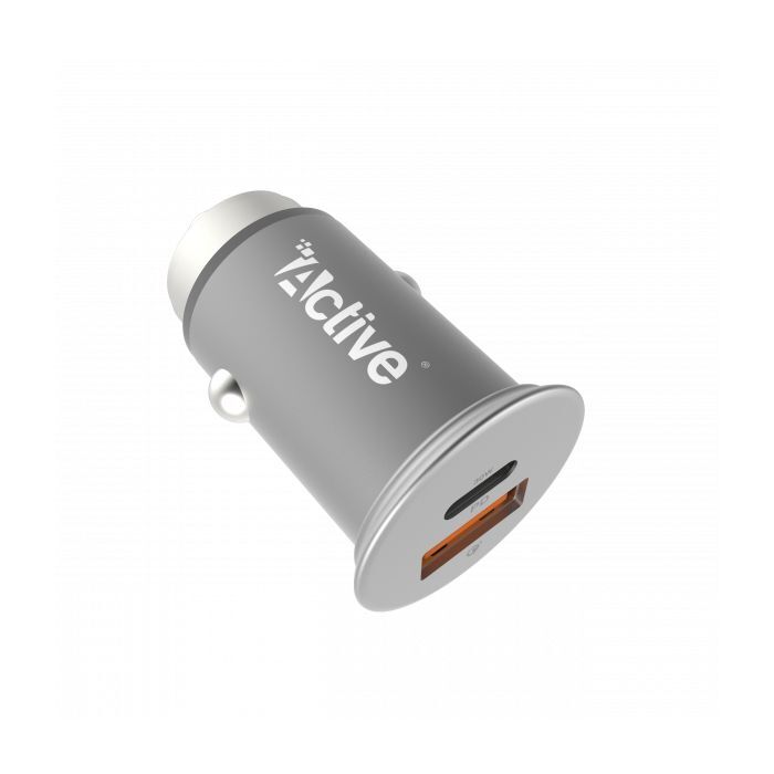 Car Charger Active Go Metal Silver