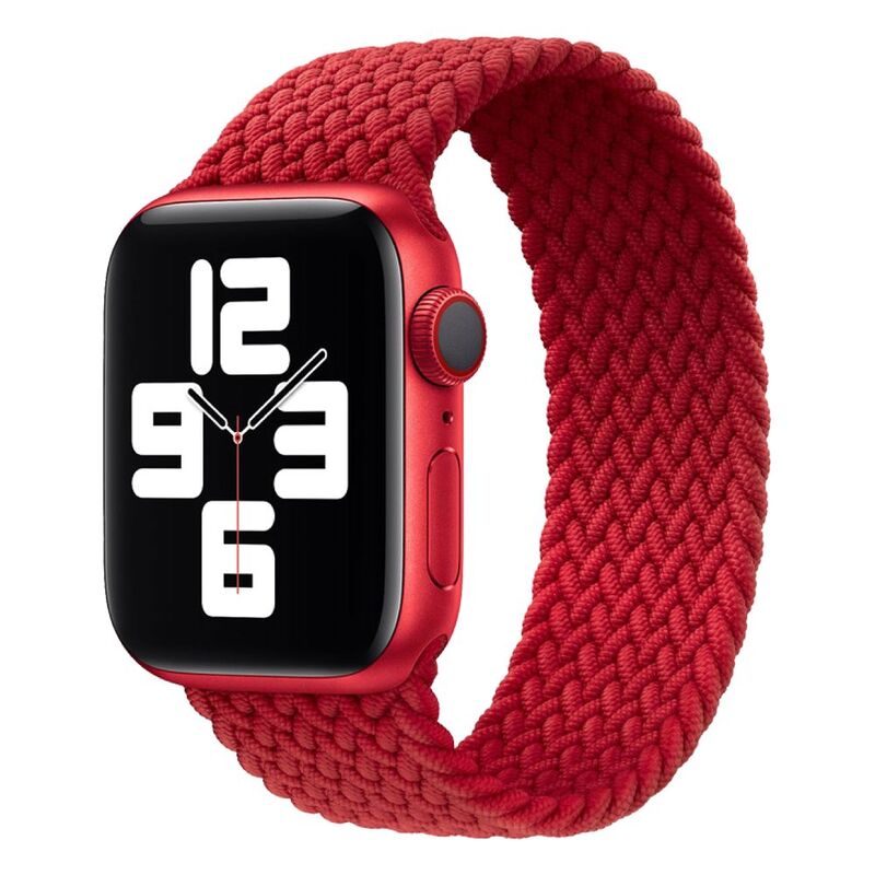 Hyphen Watch Strap - Apple - Braided Watch Band Red 38-40 mm Small