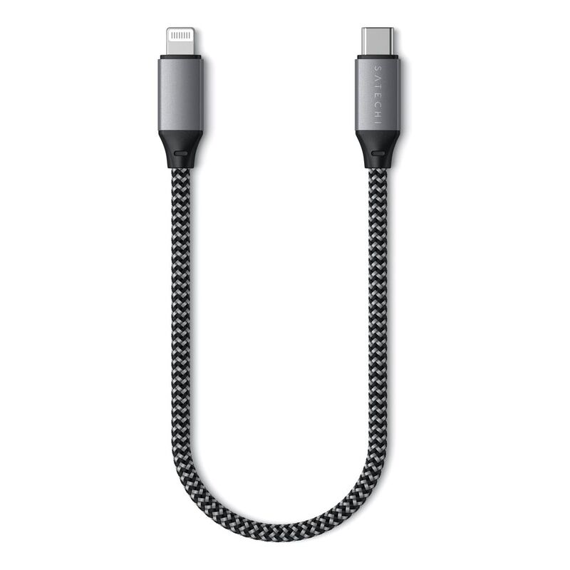 Satechi - USB-C to Lightning Short Cable - 10 - Space Gray