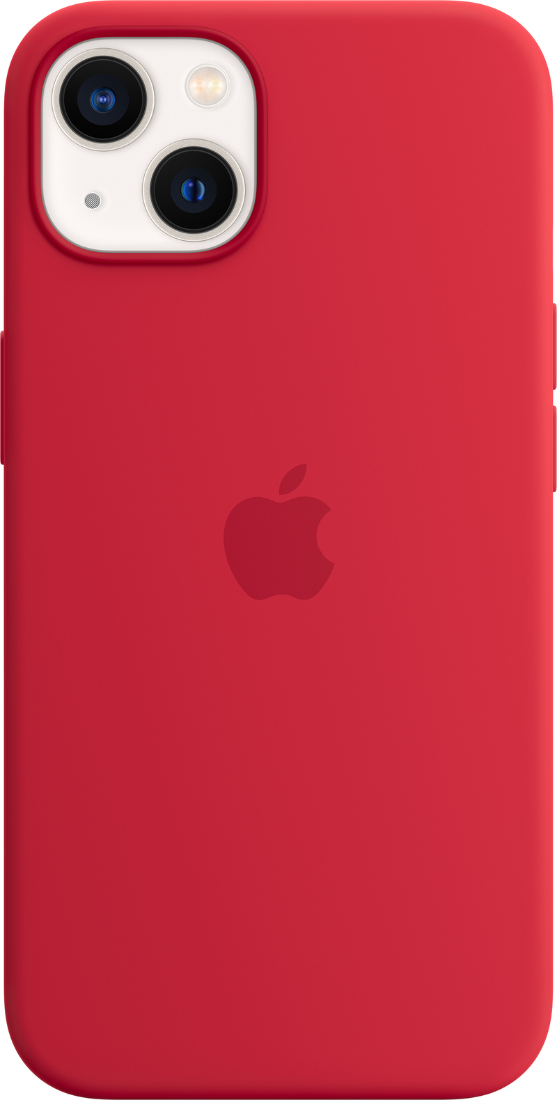 غطاء ايفون 13 سيلكون أحمر